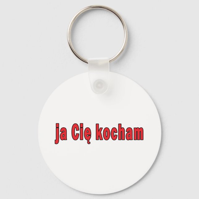 ja Cie kocham - I Liebe You Schlüsselanhänger (Vorderseite)