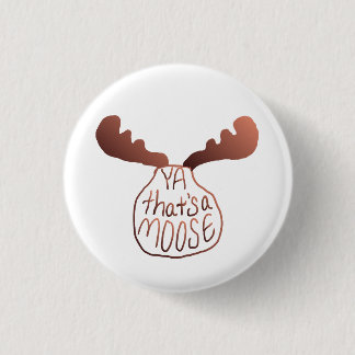 "Ja, das ist ein Elch" handgezeichnete Kunst Come Button
