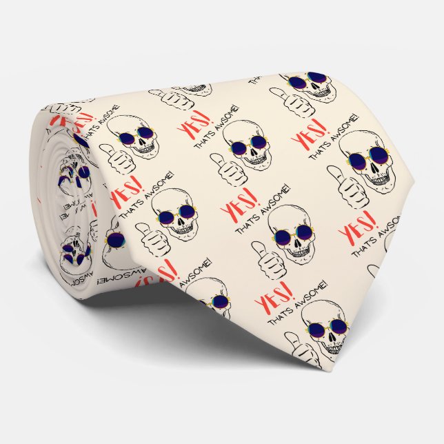 JA, DAS IST ETWAS! SKULL KRAWATTE (Gerollt)