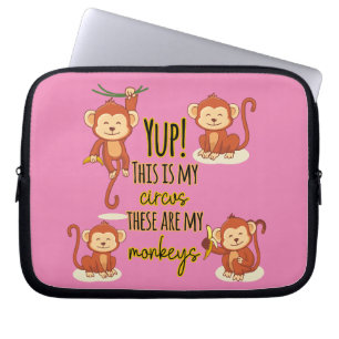 Ja! Das ist mein Zirkus, das sind meine vier Affen Laptopschutzhülle