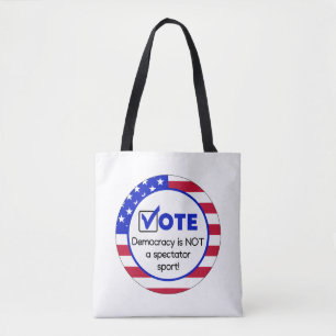 Ja, Demokratie ist kein Zuschauersport! Tasche