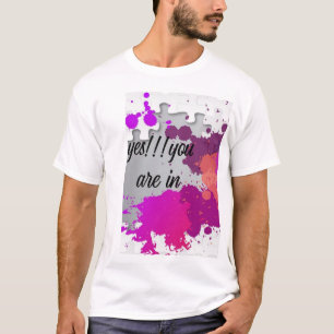 Ja, du bist im typografischen T-Shirt