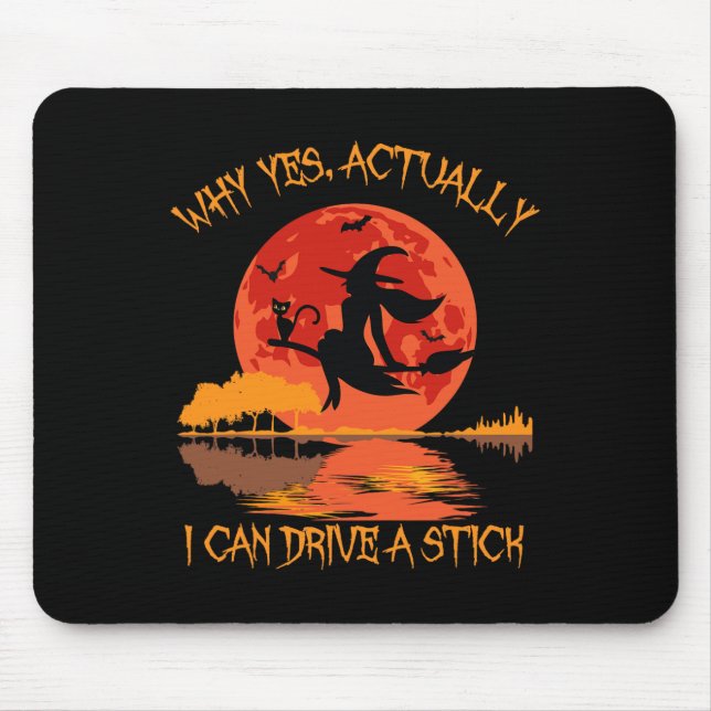 Ja, eigentlich kann ich ein Stick Halloween 2023 C Mousepad (Vorne)