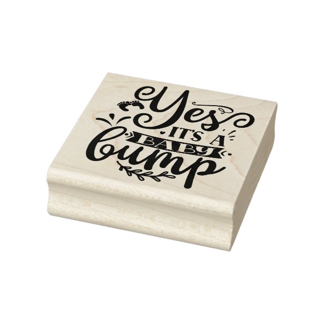 Ja, es ist ein Baby-Bump Gummistempel (Stempel)