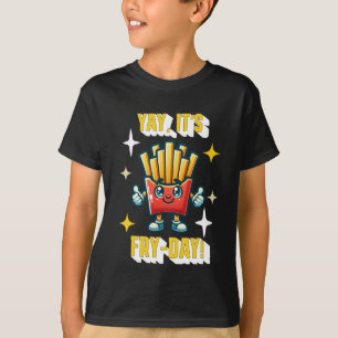 Ja, es ist Fry-Day! Funny Kawaii French Fries T-Shirt