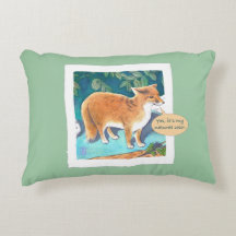 Ja, es ist mein natürlicher Farbfox 16x16-Kissen