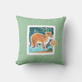 Ja, es ist mein natürlicher Farbfox 16x16-Kissen Kissen