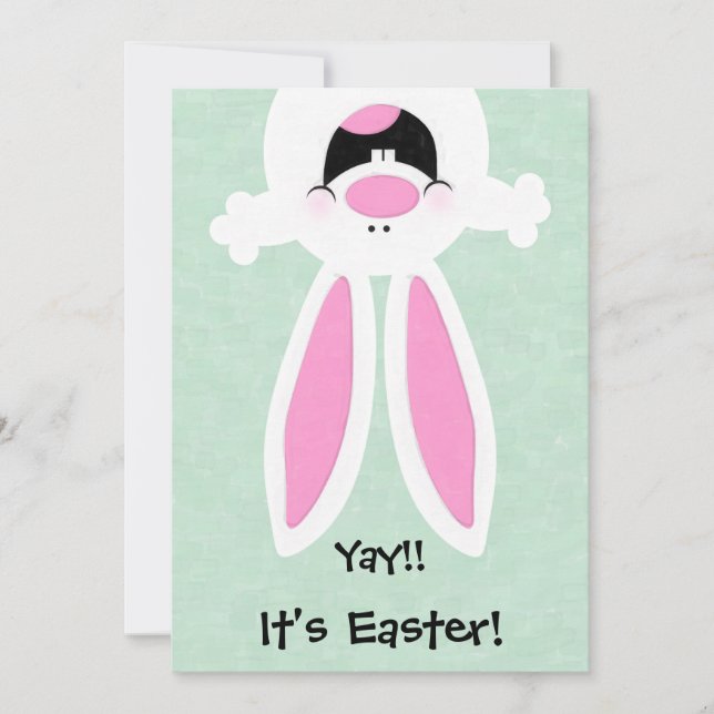 Ja!Es ist Ostern!Einladung zur Ostereijagd Einladung (Vorderseite)