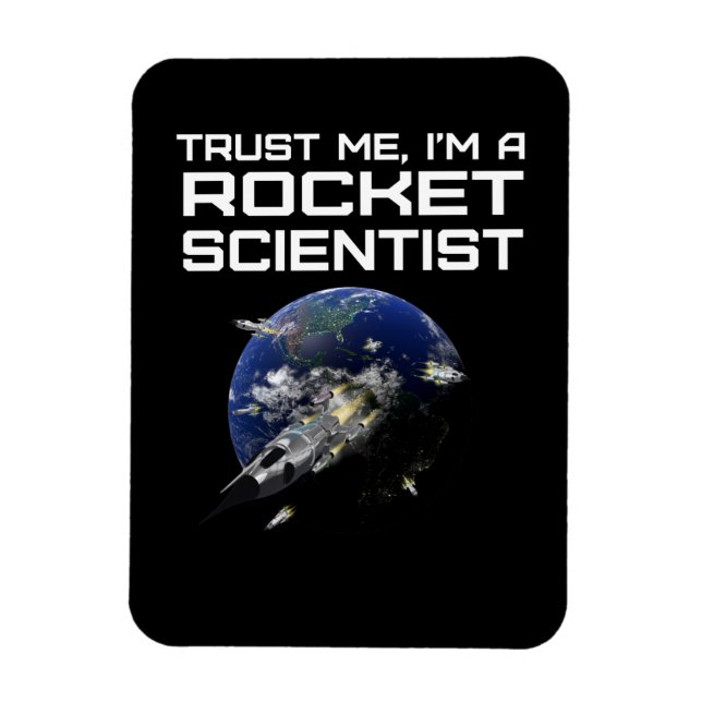 Ja, es ist Rocket Science Funny Aerospace Magnet (Vertikal)