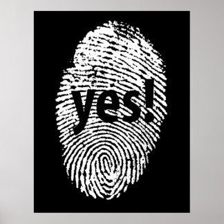 Ja: Fingerabdruck Poster
