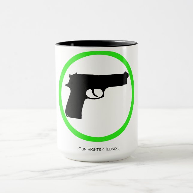 Ja Gewehre! 15 Unze-Kaffee-Tasse Tasse (Zentrum)
