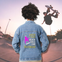 JA GIRLS KÖNNEN SKATEBOARD Afro Skater Girl