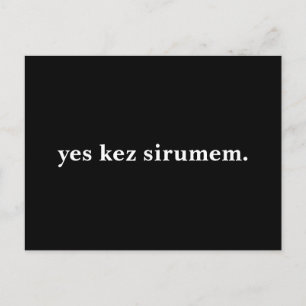 Ja, halten sirumem. postkarte