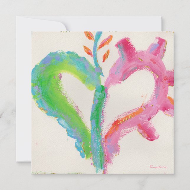 Ja! Herzliche Party Einladung (Vorderseite)