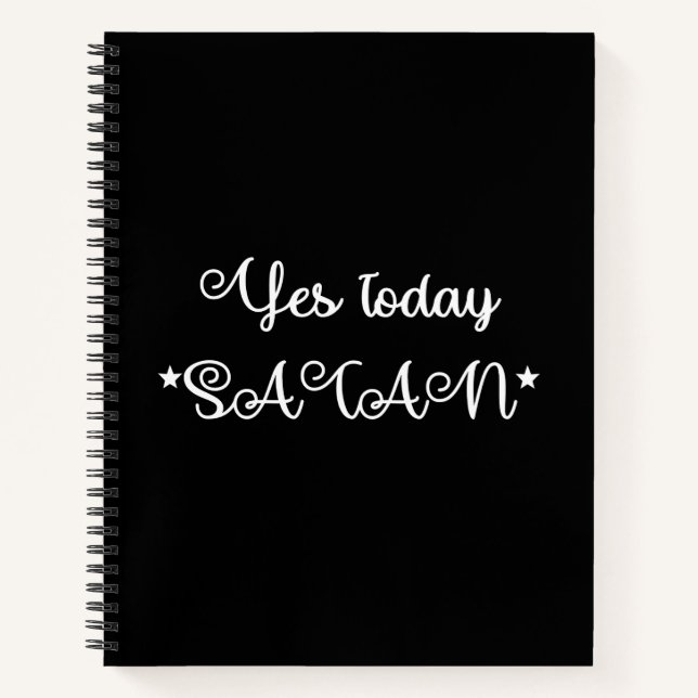 Ja Heute Satan Notizbuch (Vorderseite)