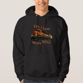 Ja, I Liebe Schwermetall Diesel Lokomotivzug Hoodie