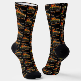 Ja, I Liebe Schwermetall Diesel Lokomotivzug Socken