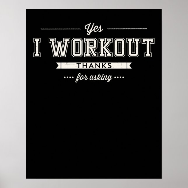 Ja, ich arbeite danke für die Fragend Motivation Poster (Vorne)