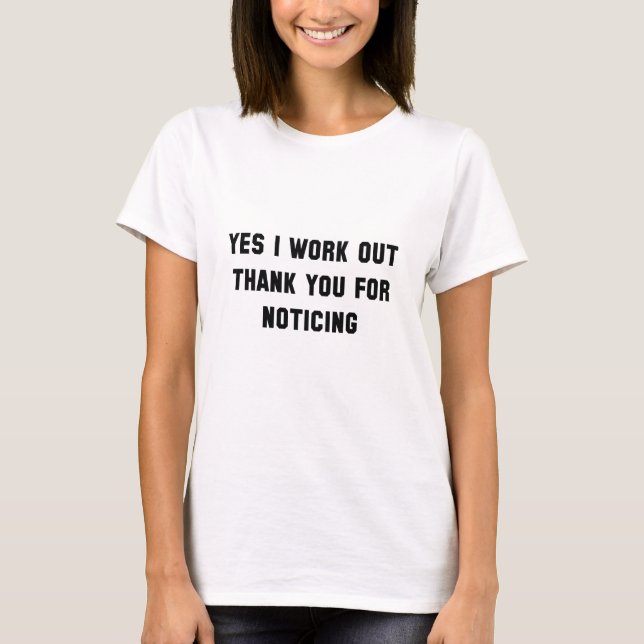 Ja, ich arbeite T-Shirt (Vorderseite)