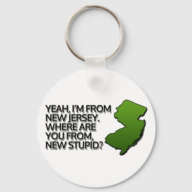 Ja, ich bin aus New Jersey. Schlüsselanhänger (Vorderseite)