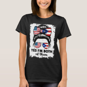 Ja, ich bin beide puerto-amerikanisch und amerikan T-Shirt