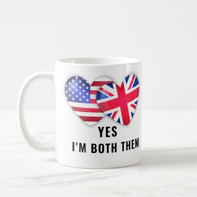 Ja, ich bin beides – Citizenship Day  Kaffeetasse (Links)