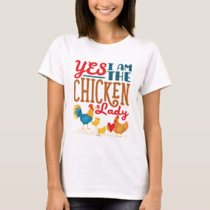 Ja, ich bin die Hühnerdame Hühner T-Shirt