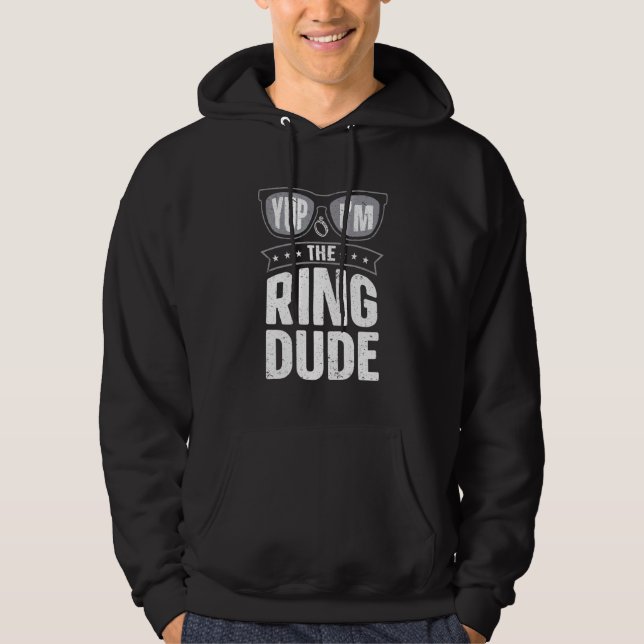 Ja, ich bin die Ring Typ Bear Hochzeit Hoodie (Vorderseite)