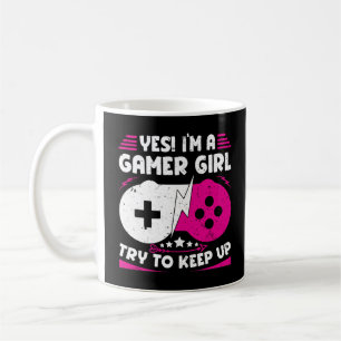 Ja, ich bin ein Gamer Girl Funny Video Gamer Gift Kaffeetasse