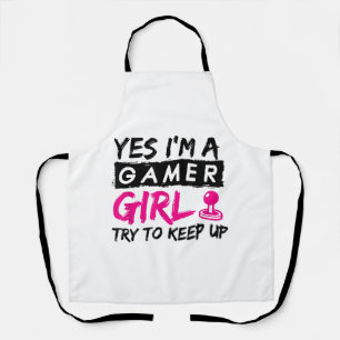 Ja, ich bin ein Gamer Girl Gaming Girl Schürze