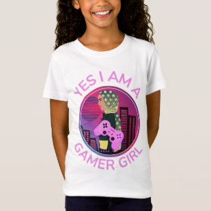 JA, ICH BIN EIN GAMER-MÄDCHEN T-Shirt