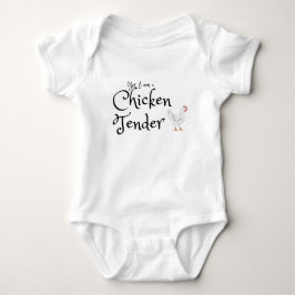 Ja, ich bin ein Hühnerzender mit weißem Rooster Baby Strampler