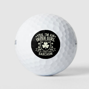 Ja, ich bin ein irisches Mädchen, ja, ich spreche Golfball