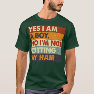 Ja, ich bin ein Junge nein Ich schneide nicht mein T-Shirt