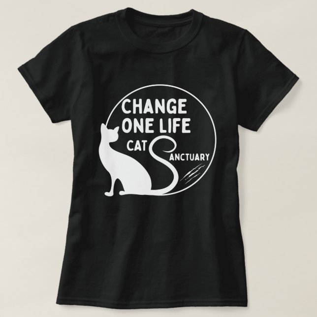 JA, ich bin ein Katzenmensch T-Shirt (Design vorne)