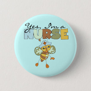 JA, ich bin ein Krankenpfleger-T - Shirt und Gesch Button