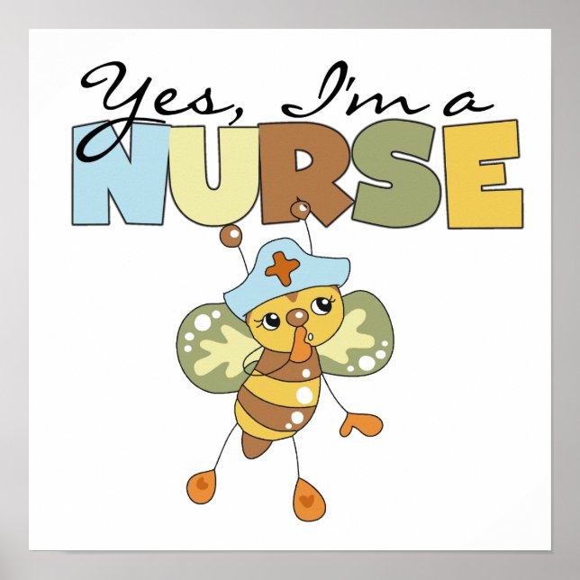 JA, ich bin ein Krankenpfleger-T - Shirt und Gesch Poster (Vorne)