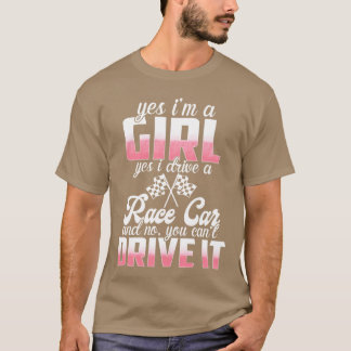 Ja, ich bin ein Mädchen, ja, ich fahre ein Rennaut T-Shirt