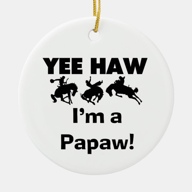Ja, ich bin ein Papa-Hemd und Geschenke Keramikornament (Vorne)