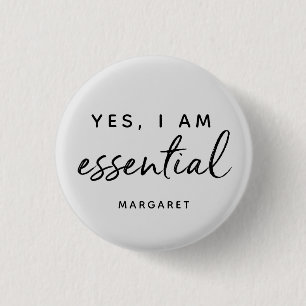 Ja, ich bin ein Personalisierter wesentlicher Arbe Button