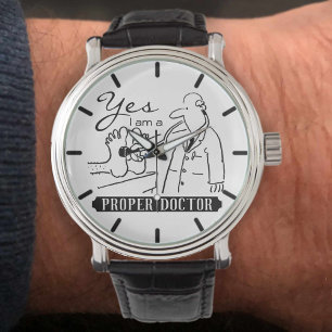 Ja, ich bin ein richtiger Arzt. Armbanduhr