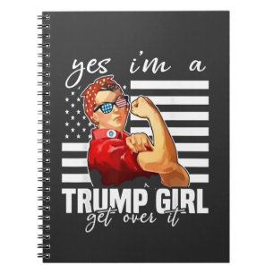 Ja, ich bin ein Trump-Mädchen, das Trump-Mädchen ü Notizblock