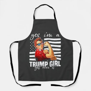 Ja, ich bin ein Trump-Mädchen, das Trump-Mädchen ü Schürze