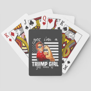 Ja, ich bin ein Trump-Mädchen, das Trump-Mädchen ü Spielkarten