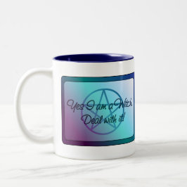 Ja, ich bin eine Hexe!Mach mit! Zweifarbige Tasse