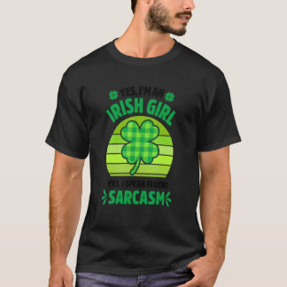 Ja, ich bin eine irische Girl Funny St Patrick's D T-Shirt