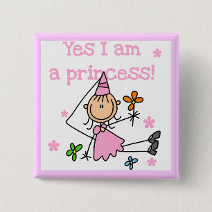 Ja, ich bin eine Prinzessin Button