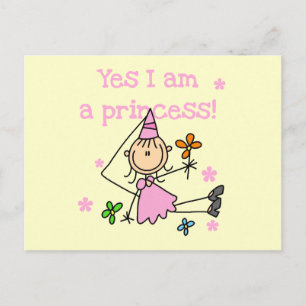 Ja, ich bin eine Prinzessin Postkarte