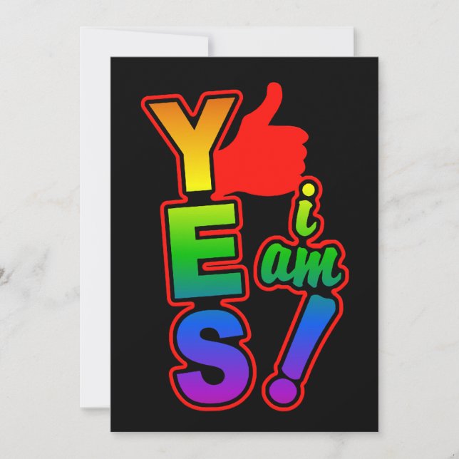 JA, ich bin eingeladen, anpassen Einladung (Vorderseite)