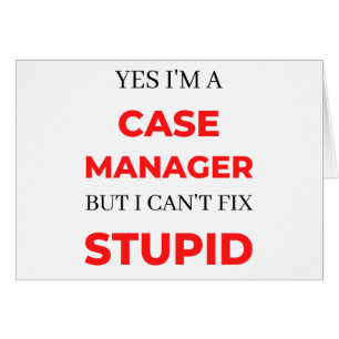 Ja, ich bin Fallmanager, aber ich kann nicht Stupi